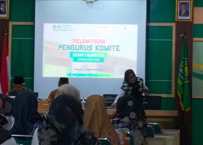 MAN 1 Bantul Gelar Rapat Pelantikan Pengurus Komite Madrasah