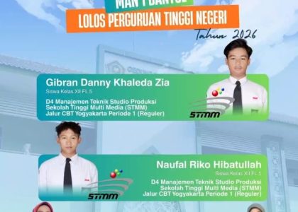 Dua Siswa XII FL 5 MAN 1 Bantul Lolos Seleksi STMM, Bukti Semangat Meraih Masa Depan di Dunia Media