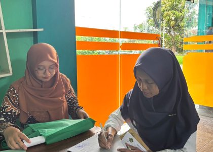 Tim Promosi PMBM MAN 1 Bantul Sampaikan Infomrasi PMBM di SMP Muhammadiyah Kasihan