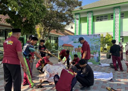 Semangat Berkurban Tergambar dari Kerja Sama Guru dan Siswa dalam Kegiatan Kurban MAN 1 Bantul