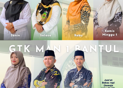 MAN 1 Bantul Hadirkan Flyer Seragam Guru dan Tenaga Kependidikan untuk Permudah Informasi