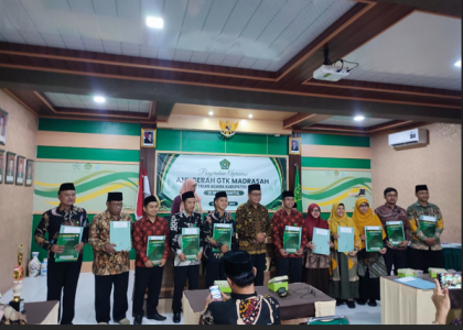 Dua Guru Al-Qur’an Hadis MAN 1 Bantul Raih Prestasi Pada Anugerah Gtk Madrasah 2026