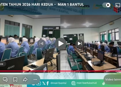 Hari Kedua OSN Kabupaten 2026, MAN 1 Bantul Hadirkan Live Streaming dan Suasana Kompetisi yang Kondusif