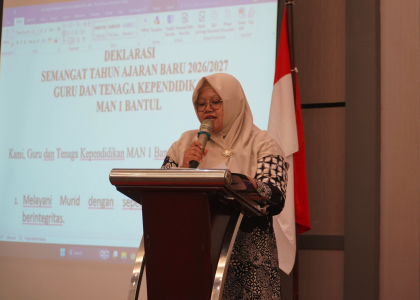 GTK MAN 1 Bantul Deklarasikan Semangat Tahun Ajaran Baru 2026/2027