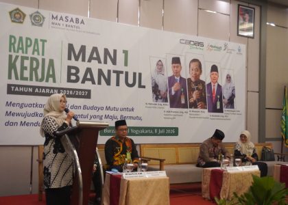 Kepala MAN 1 Bantul Tekankan Sinergi dan Budaya Mutu dalam Raker MAN 1 Bantul 2026