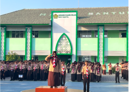 MAN 1 Bantul Gelar Upacara Peringatan Hari Pramuka Ke-65