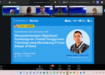 MAN 1 Bantul Dukung Transformasi Digital, Waka Kurikulum Ikuti Webinar Future Educator Skolla