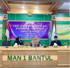 LDK dan Pengukuhan Rohis Al-Mumtaz MAN 1 Bantul, Bekali Siswa dengan Kepemimpinan dan Nilai Keislaman