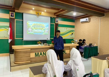 Ketua Tonti MAN 1 Bantul, Hilmi Zukhruful Adha, Berikan Arahan dan Motivasi kepada Calon Anggota